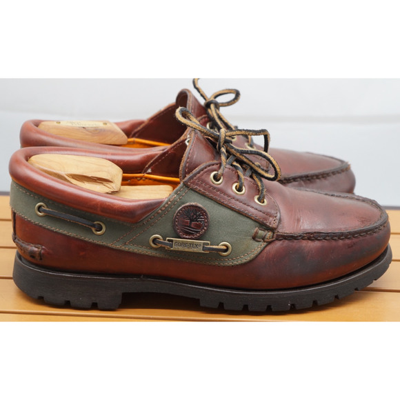 Timberland Men’s Icon Three-Eye Waterproof Gore Tex Boat Shoes Size 8.5 - Picture 3 of 9